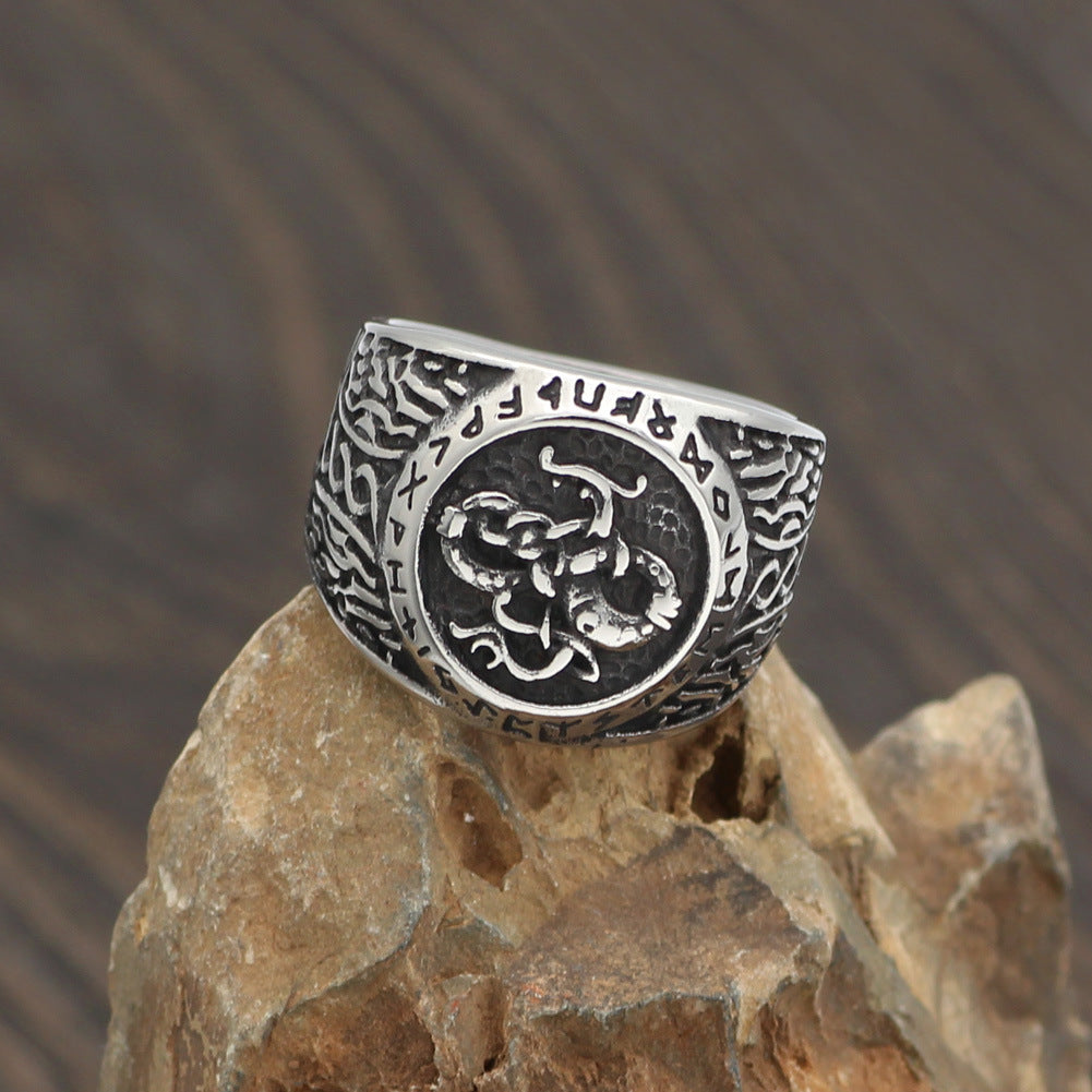 Rune Ring Domineering Men's Ring