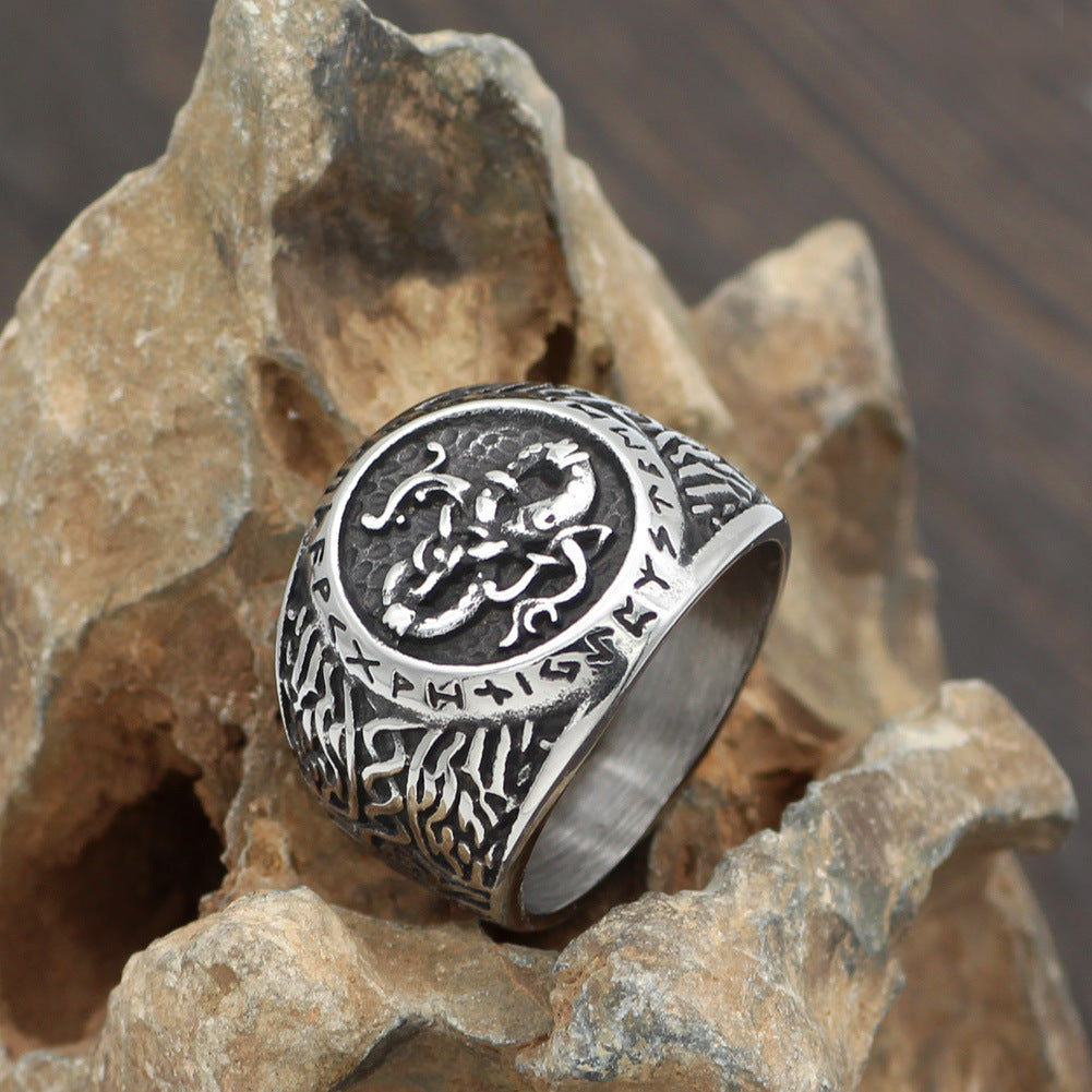 Rune Ring Domineering Men's Ring