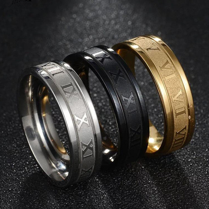 Stainless Steel Ring Personality Men's Fashion Titanium Steel Jewelry