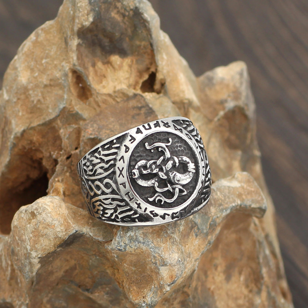 Rune Ring Domineering Men's Ring