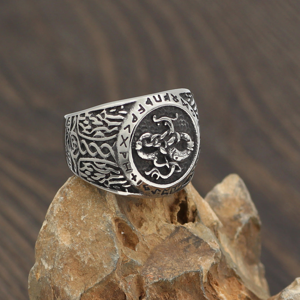 Rune Ring Domineering Men's Ring