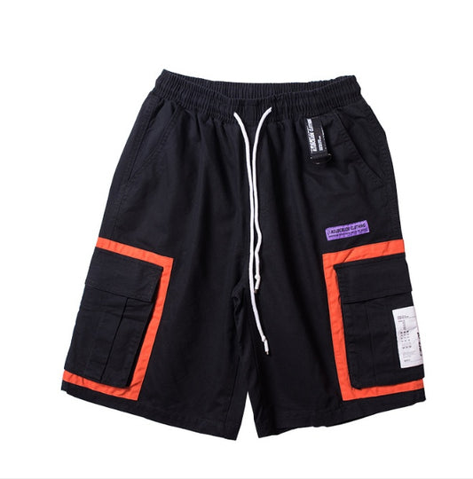 Five point pants tide brand loose overalls shorts men
