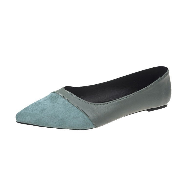Women's Low-cut Fashion Pointed Stitching Flat Shoes