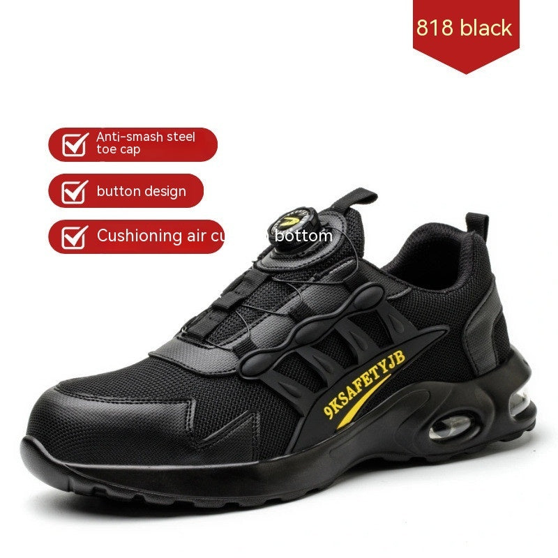 Breathable Anti-smash And Anti-puncture Safety Shoes For Men